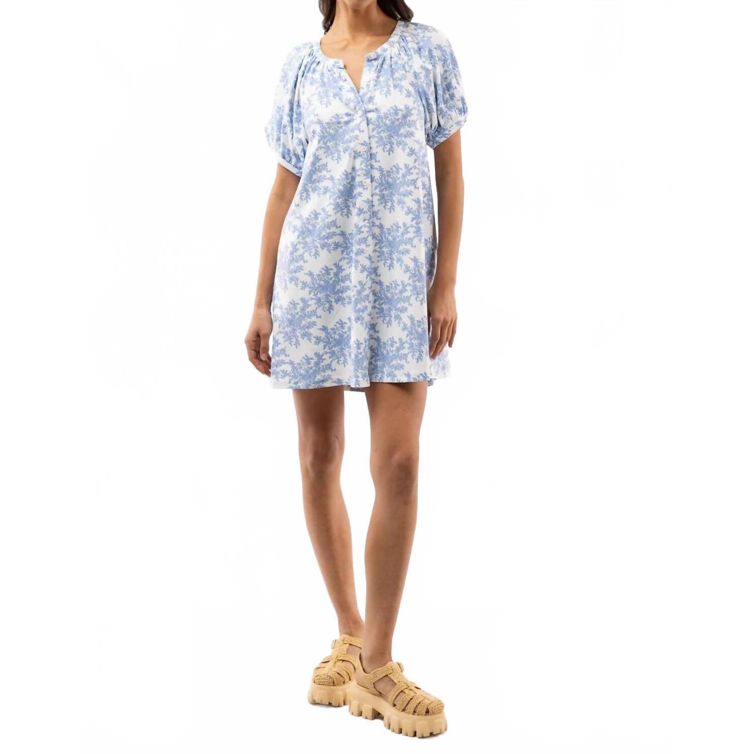 New Smith & Quinn Posie Mini Dress In Rose Bushel Blue